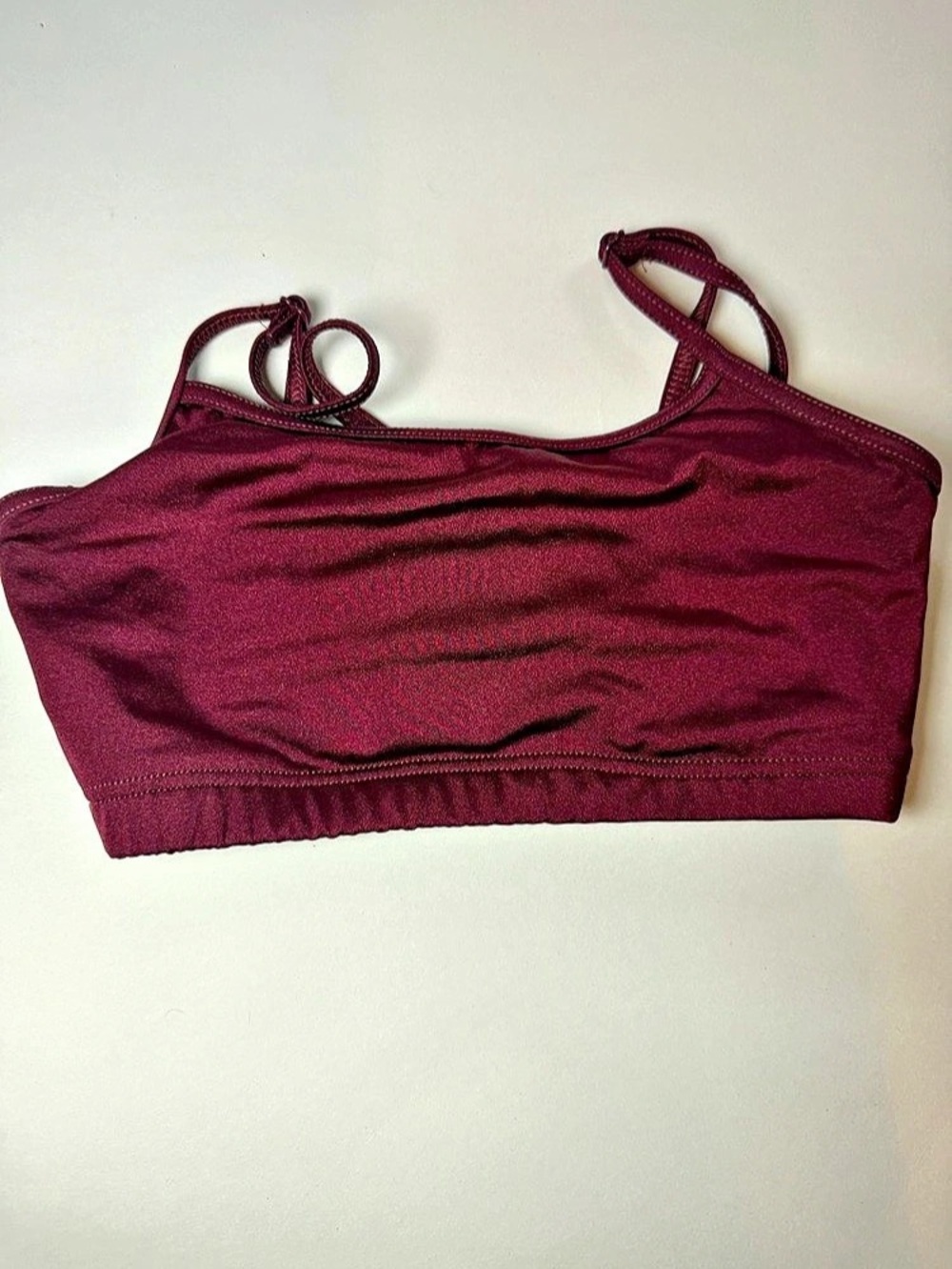 Burgundy dance top